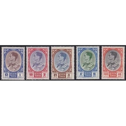 1961 Thailandia - King Bhumipol ,  429/432/433/435/436 5 valori MNH**