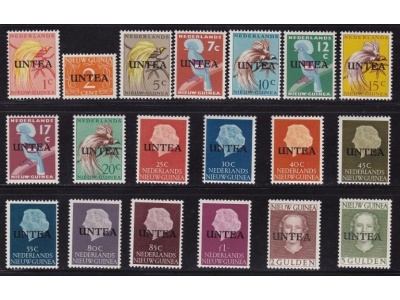 1962 Nouvelle-Guinee Ned.  n° 1/19 UNTEA serie di 19 valori MNH/**
