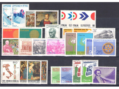 1970 Italia Repubblica, francobolli nuovi, Annata completa 28 valori - MNH**