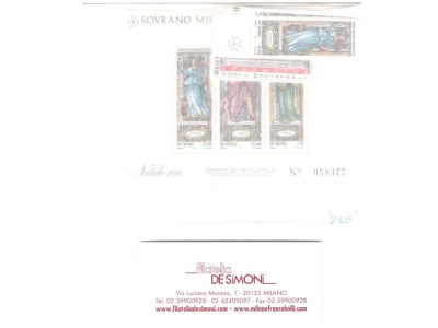 1974  Smom, Annata completa, francobolli nuovi , 13 valori + 1 Foglietto -  MNH**