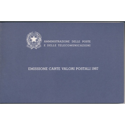 1987 ITALIA, Libretto Ufficiale Ministero poste e telecomunicazioni MNH**