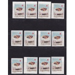 1987 JUGOSLAVIA - Benificenza n° 140/151 12 valori NON DENTELLATI - MNH**
