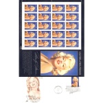 1995 Stati Uniti , MARILYN MONROE FOLDER + FDC Legend of Hollywood MNH**