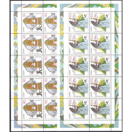 1997 EUROPA CEPT Germania/Deutschland 2 Minifogli di 10 valori MNH**