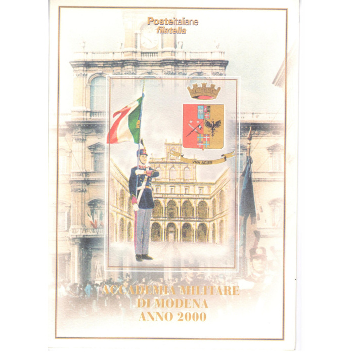 2000 Italia - Repubblica , Folder - Accademia Militare di Modena n° 12  MNH**