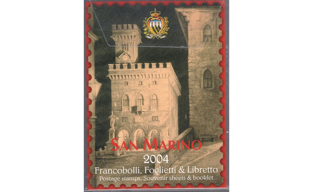 2004 San Marino Libro Ufficiale Annuale delle emissioni Filateliche MNH**