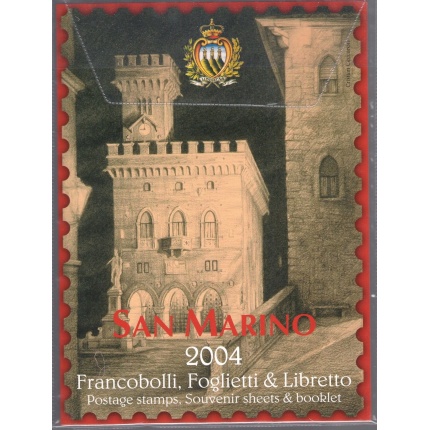 2004 San Marino Libro Ufficiale Annuale delle emissioni Filateliche MNH**