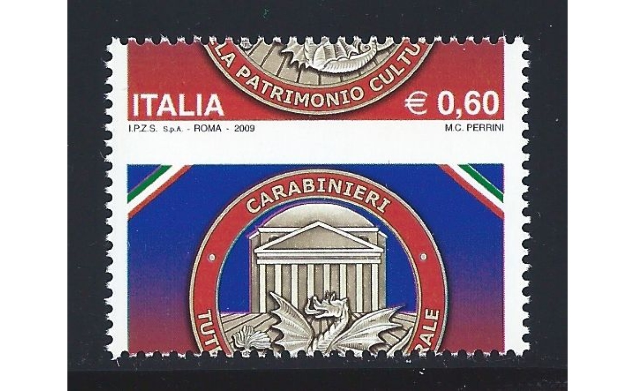 2009 Italia - Repubblica , Unificato n° 3135Ba  MNH** dentellatura orizzontale molto spostata