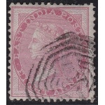 1856-64 INDIA, SG 49 8a. pale carmine Usato