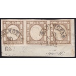1861 PROVINCE NAPOLETANE, n° 18d USATO SU FRAMMENTO Certificato Bolaffi