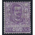 1901 Italia - Regno, n° 76 Floreale 50 cent. MLH* Firma E.Diena