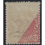 1906 REGNO, n° 82d  10 cent. LEONI MLH/* STAMPA RECTO-VERSO