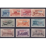1928 TANGERI - TANGER - Yvert PA  n° 22/31  MNH/**