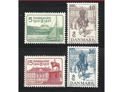 1937 Danimarca -  n°   249/252   4 valori  MNH/**