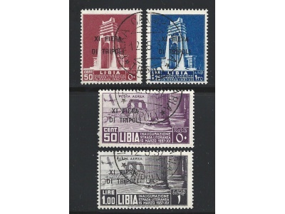 1937 LIBIA, n° 142/143 + PA 32/33  SERIE USATA