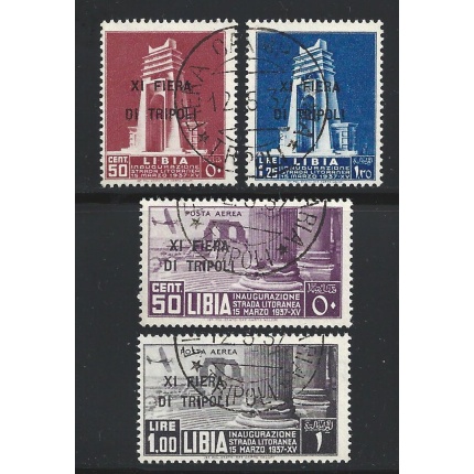 1937 LIBIA, n° 142/143 + PA 32/33  SERIE USATA