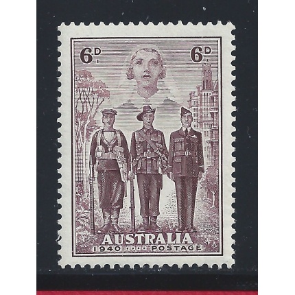 1940 AUSTRALIA, n° 139 Truppe australiane 6p. bruno MLH/*