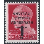 1944 Repubblica Sociale Italiana, n° 495/Aa 20c. MNH** SOVRASTAMPA CAPOVOLTA