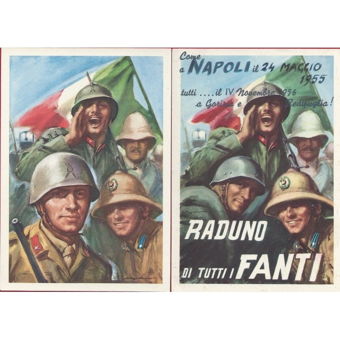 1945/56 Associazione Nazionale del Fante + Raduno di Napoli, NON VIAGGIATE