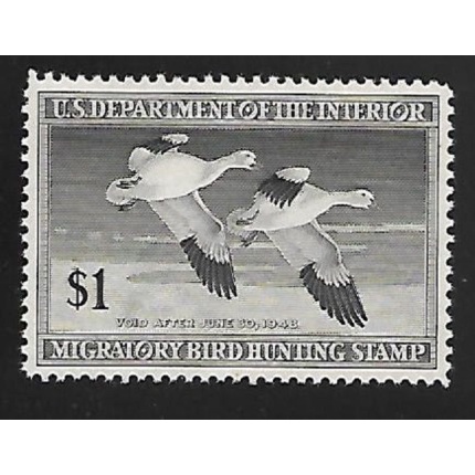 1947 Stati Uniti, 1$  Snow Geese  MNH/**