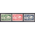 1949 Monaco ,Upu non dentellati,  3 val , MNH**
