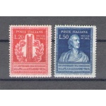 1949 Italia - Repubblica , 150 Anniversario Pila di Volta , 2 valori , n. 611/12 - MNH**