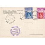 1951 100° francobolli di Toscana n° 653-654 su cartolina della Manifestazione