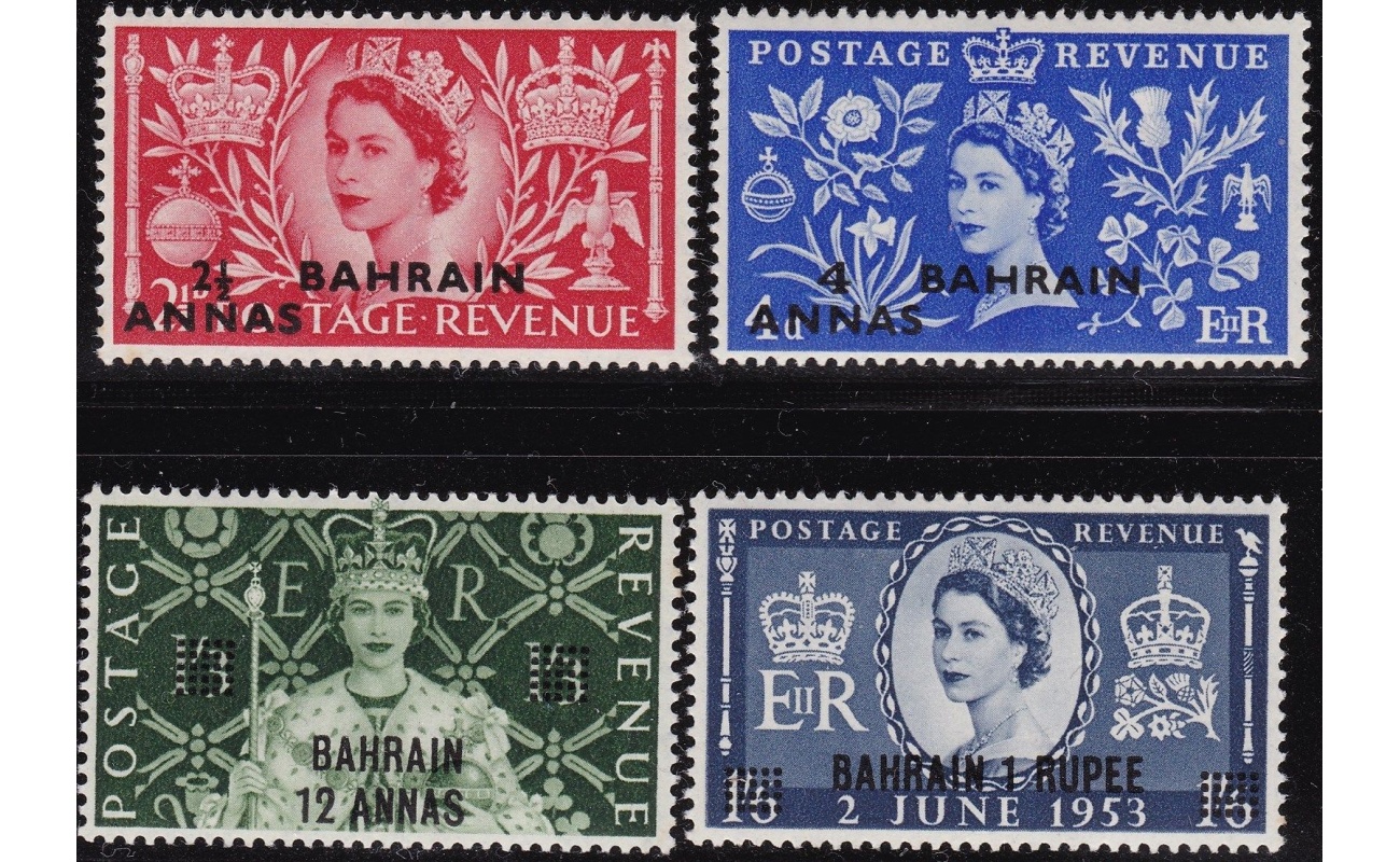 1953 BAHRAIN - SG 90/93  Coronation set of 4  MNH/**