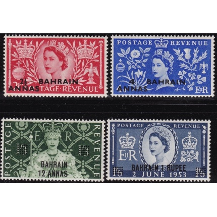 1953 BAHRAIN - SG 90/93  Coronation set of 4  MNH/**