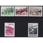 1953 Belgio  - n° 918/923  5 valori  MNH/**