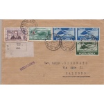 1954 LETTERA RACCOMANDATA DA TERNI PER SALERNO - INTERESSANTE AFFRANCATURA