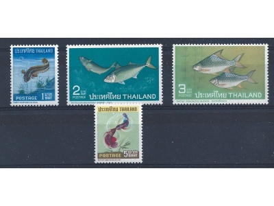 1967 Tailandia - SG 557-560 PESCI 4 valori MNH**