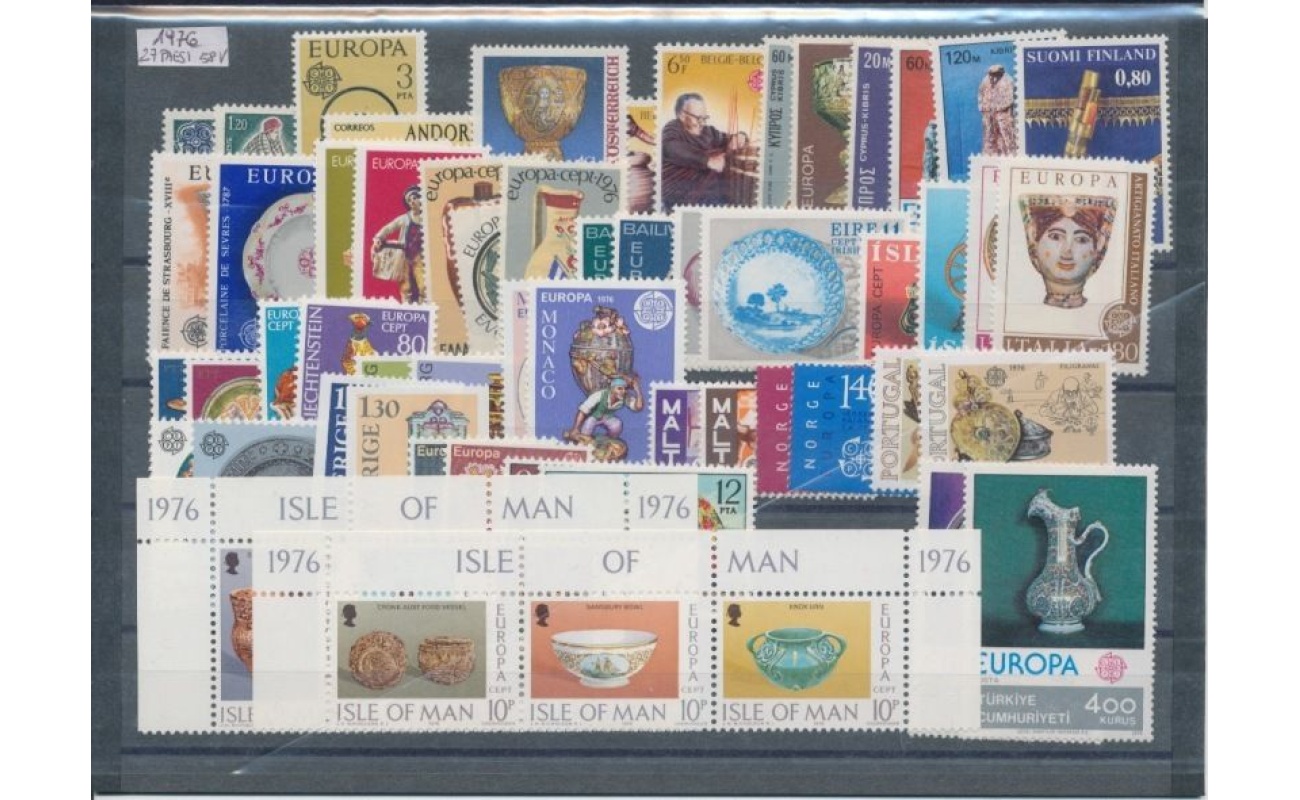 1976 EUROPA CEPT , annata completa , francobolli nuovi , 27 paesi 58 valori , MNH**