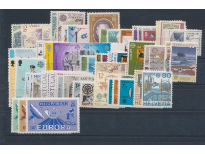 1979 EUROPA CEPT , annata completa , francobolli nuovi , "Storia Postale" 31 paesi 68 valori MNH**