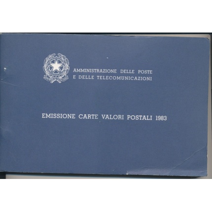 1983 ITALIA, Libretto Ufficiale Ministero poste e telecomunicazioni MNH**