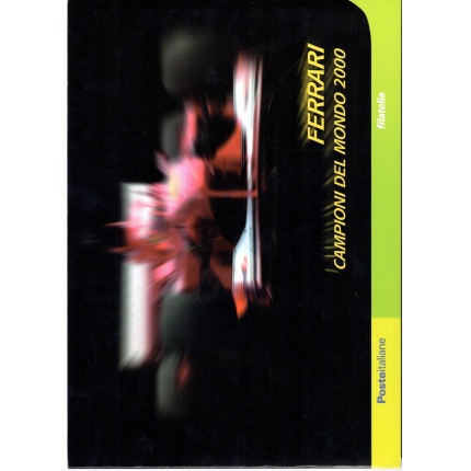 2001 Italia - Repubblica , Folder Francobolli - Ferrari Campioni del Mondo 2000 -  MNH**