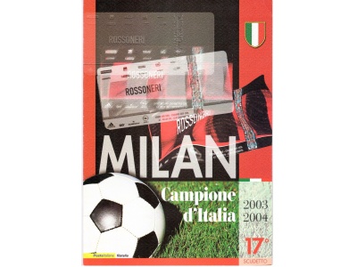 2004 Italia - Repubblica ,  Folder Milan Campione d'Italia , MNH**