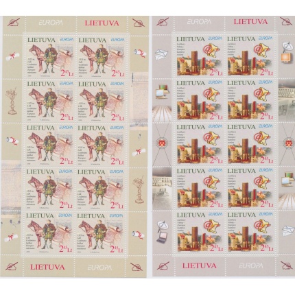 2008 EUROPA CEPT Lituania/Lietuva2 Minifogli "La Lettera MNH**