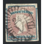 1854 VICTORIA - SG 34 - 1s. rose-pink and blue - USED