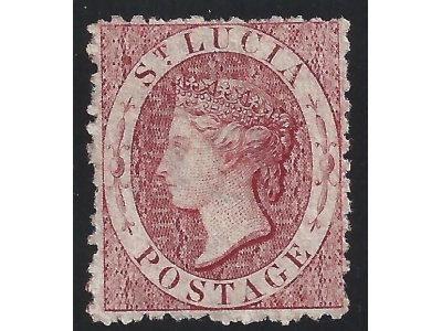 1863 ST. LUCIA - SG 5  (1d)   MH/*