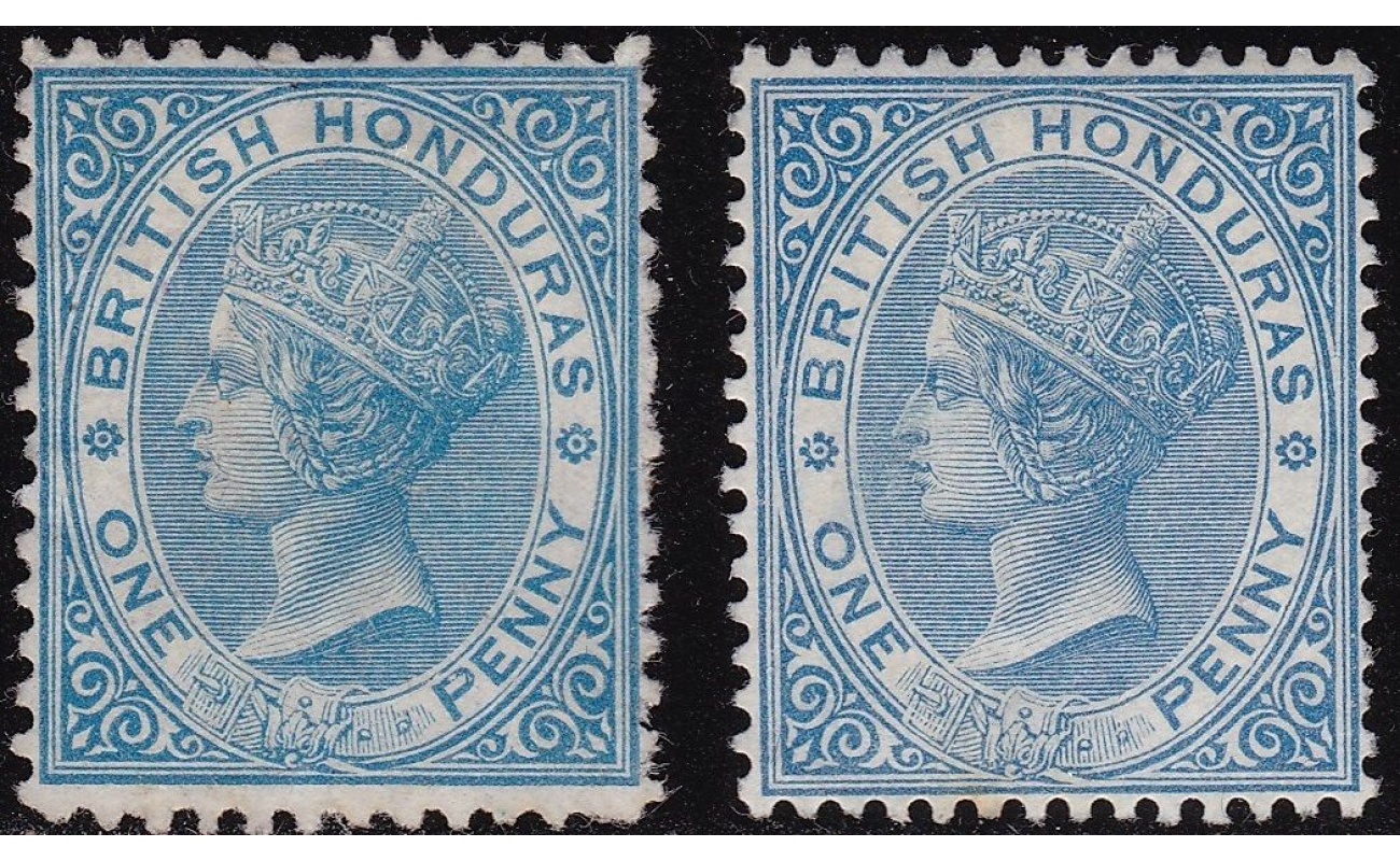 1872-78 BRITISH HONDURAS, SG 5+11 2 values UNUSED
