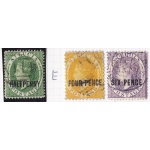 1882-84 ST. LUCIA - SG n° 25/28/30  3 values  USED