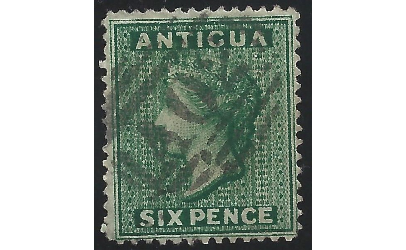 1884 ANTIGUA - SG n° 29  6d. deep green USED