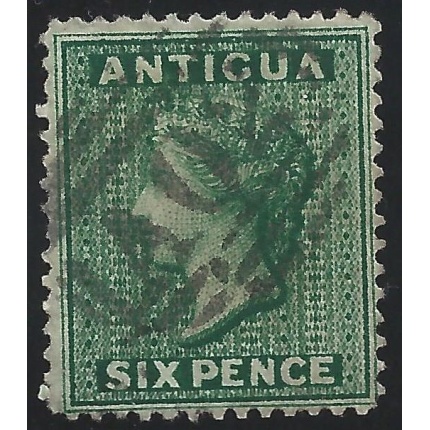 1884 ANTIGUA - SG n° 29  6d. deep green USED