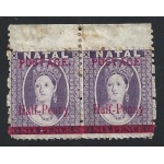 1895 NATAL - SG n° 114+114c  pair  MLH/*  VARIETA'