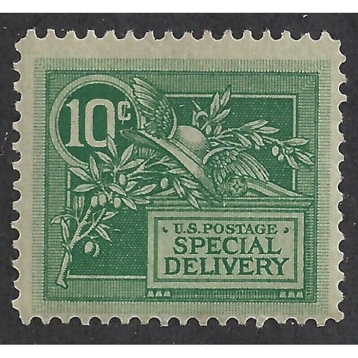 1908 Stati Uniti, Scott E7 10c. green  MLH/*