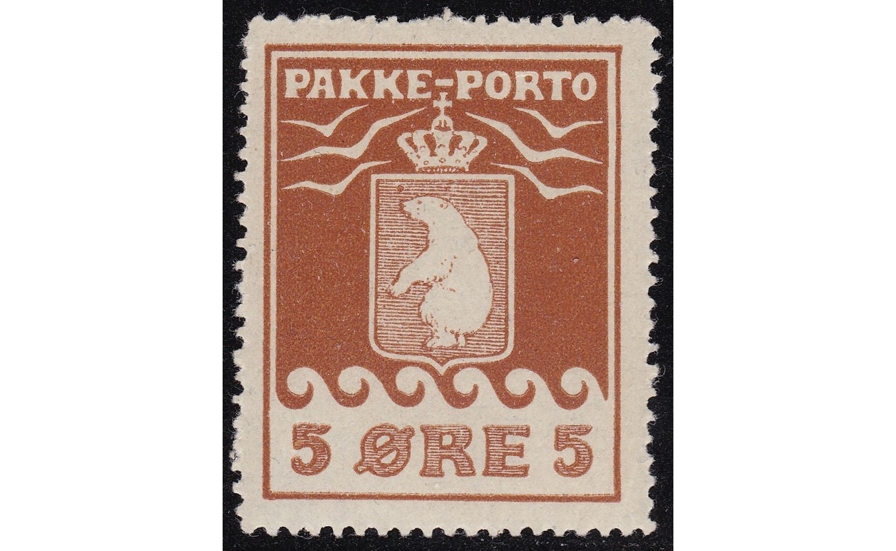 1916 GROENLANDIA , Pacchi Postali n. 6   MNH/**  Timbro Dr. Debo
