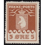 1916 GROENLANDIA , Pacchi Postali n. 6   MNH/**  Timbro Dr. Debo