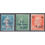 1927 FRANCIA   - n° 246/248 Cassa d' Ammortamento 1° serie 3 valori - MNH**
