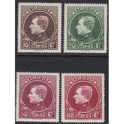 1929 Belgio - Catalogo COB n° 289/292  Effigie di Re Alberto I - Tipo Montenez -  4 valori - MNH**